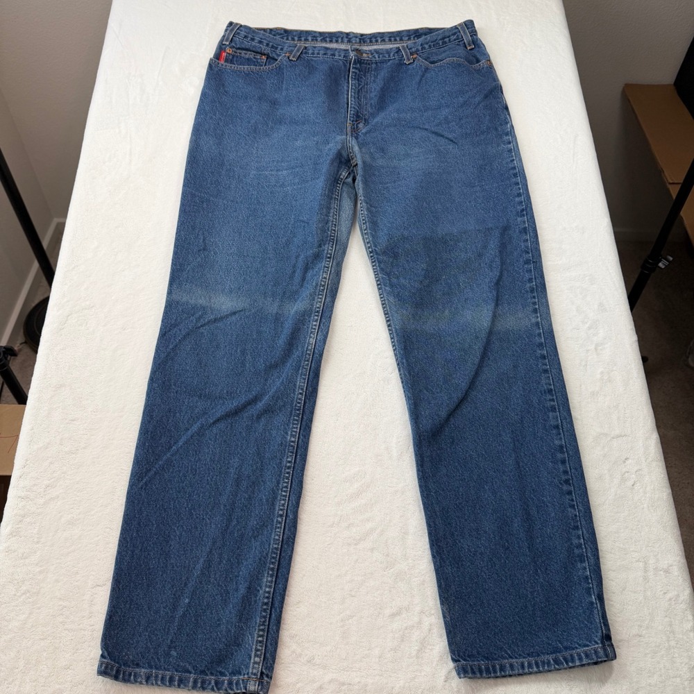 Mustang‎ Straight Leg Jeans Mens 40x34 Blue Medium Wash Good Vintage Denim